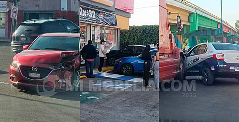 Inicia lunes con seis choques y una mujer herida en Morelia; uno, contra un Oxxo