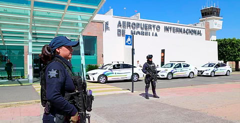 Operativo refuerza seguridad en el Aeropuerto Internacional de Morelia: SSP