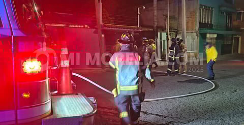 Se registra incendio en domicilio al norte de Morelia