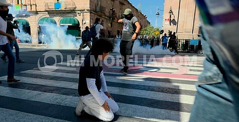 Pendiente, la situación legal de 8 de los 11 detenidos tras disturbios en el Centro Histórico de Morelia