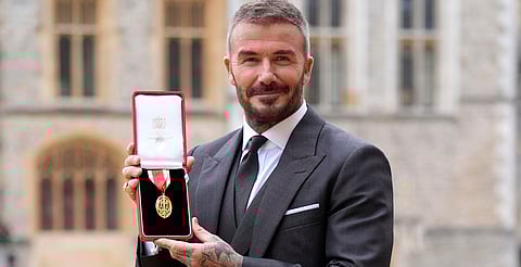 David Beckham, caballero británico por su legado deportivo y humanitario