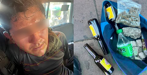 Detienen a hombre con droga y piedras al exterior del Congreso del Michoacán