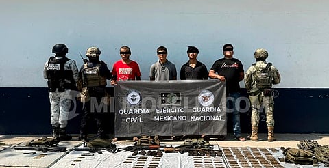 Capturan a cinco presuntos delincuentes en Buenavista; entre ellos, dos menores de edad