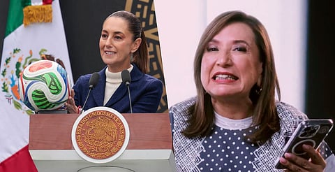 Sheinbaum dona boleto del Mundial; Xóchitl Gálvez responde con burla