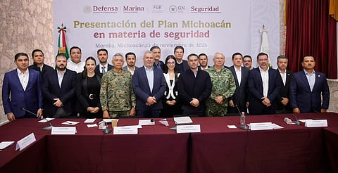 Plena coordinación en seguridad, refrendan Bedolla, Harfuch, Defensa y Semar 