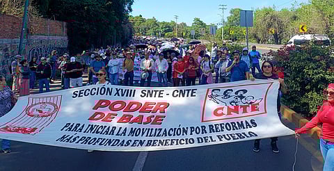 Capufe actualiza lista de autopistas afectadas por protestas magisteriales