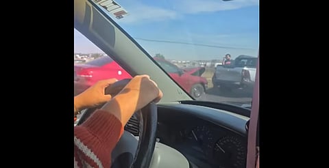 VIDEO: Choque entre cuatro autos provoca tráfico en salida a Salamanca, Morelia