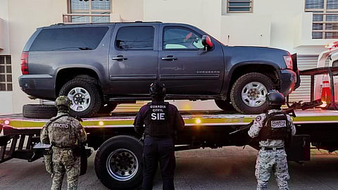 En Plan Paricutín, SSP y Defensa aseguran vehículos blindados y ametralladora en Los Reyes