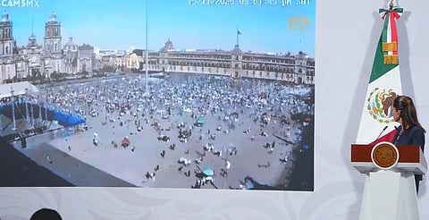 Sheinbaum llama a la oposición a evitar la violencia y promover movilizaciones pacíficas