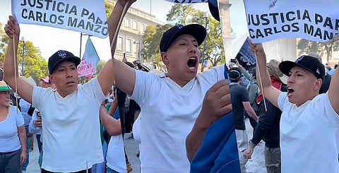 Justicia para Carlos Manzo”, exige Yulay en manifestación