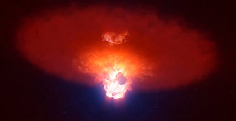 Telescopio VLT capta por primera vez el inicio de la muerte de una estrella [VIDEO]
