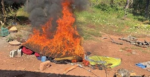 En Uruapan, dos campamentos destruidos y 5 kg de metanfetamina asegurados dentro del Plan Paricutín: SSP