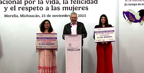 "Es tiempo de mujeres"; Bedolla reafirma apoyo a michoacanas este 25N