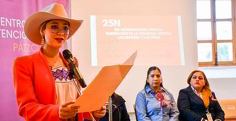 Cero tolerancia a la violencia hacia las mujeres: Andrea Rodríguez impulsa acciones firmes en Pátzcuaro