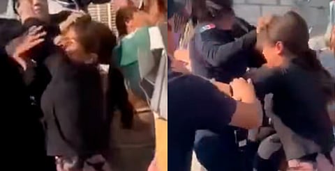 VIRAL: menor se mete a pelea y termina desgreñada por policía, en Torreón [Video]