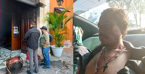 Detienen a sospechoso de incendiar el templo de la Sagrada Familia, en Morelia