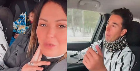 Detienen a Mariana Echeverría y Óscar Jiménez en Canadá por infracción de tránsito