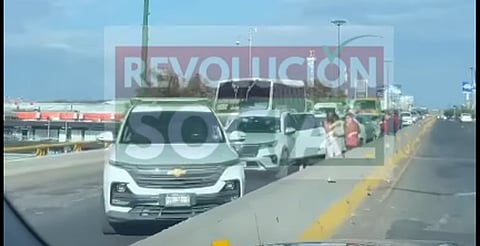 Precaución: carambola en puente hacia Charo complica el tráfico, en Morelia