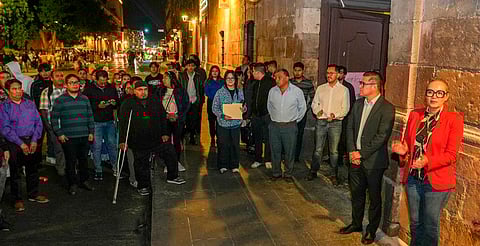 Autoridades de la UMSNH develaron una placa conmemorativa