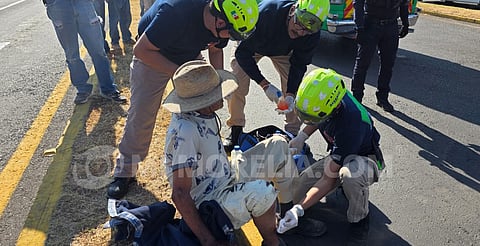Atropellan a abuelito de 91 años y sobrevive, en Zamora, Michoacán