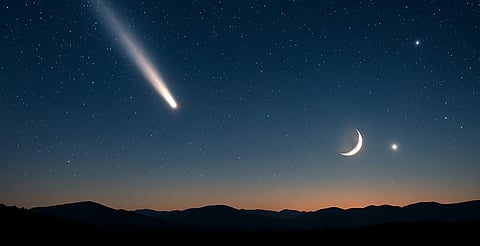 ¡No te lo pierdas! Diciembre trae cometa, meteoros y conjunción planetaria