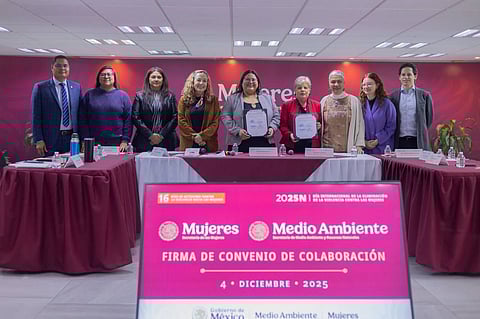 Secretaría de las Mujeres y Semarnat firman convenio para proteger a defensoras del medioambiente