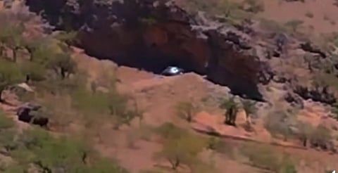 VIDEO: captan nave "descansando" en cueva cerca de sitios arqueológicos
