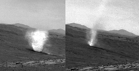 ¡Torbellinos eléctricos en Marte! Graban chispas eléctricas en el planeta rojo