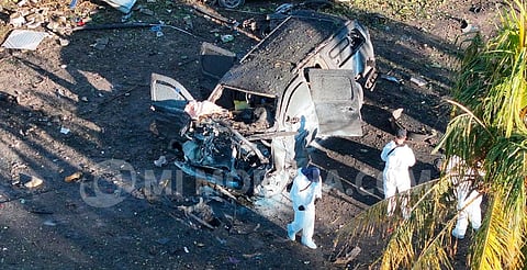 Explosión en Coahuayana: FGE confirma que unidad con explosivos llegó por Colima