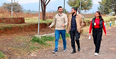 Yankel Benítez anuncia rehabilitación de canchas en tenencia Tacícuaro