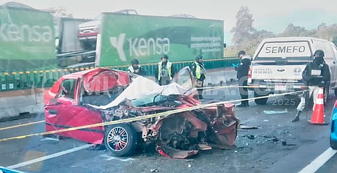 El conductor del camión involucrado en el accidente se dio a la fuga