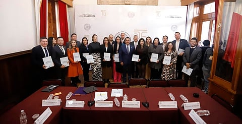 Recibe Congreso del Estado de la FGE el Plan de Persecución del Delito 2025-2034