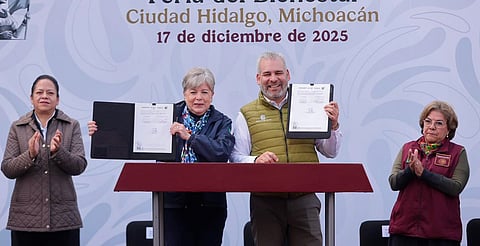 Se refuerza Plan Michoacán; firman Bedolla y Alicia Bárcena acuerdo estratégico por el medio ambiente