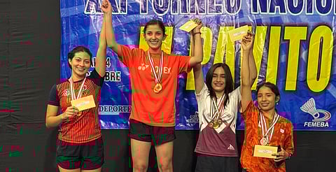 Deportistas nicolaitas arrasaron con medallas en justa nacional de bádminton