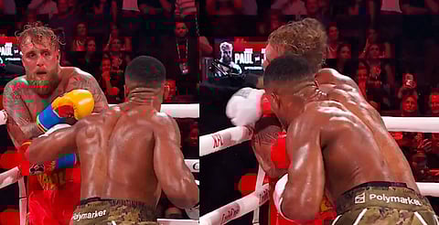 Así fue la fractura de mandíbula que le provocó Anthony Joshua a Jake Paul [VIDEO]