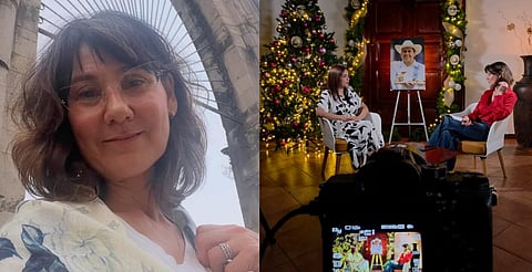 Mónica Garza paseó en Uruapan y visitó a la alcaldesa Grecia Quiroz