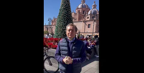 Alberto Peláez visita Morelia y la elogia: "Chulisima"