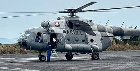 Aeronave de SEMAR tiene percance en Texas: iba en misión con Michou y Mau