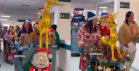La magia de la Navidad llegó a hospital de Michoacán gracias a personal médico [VIDEO]