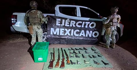 Localizan armamento y vehículo durante operativo conjunto en Villamar