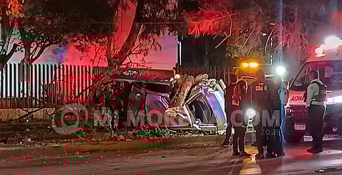 Joven de 17 años queda herido tras aparatoso choque en Camelinas de Morelia