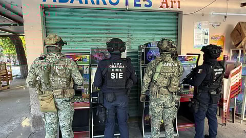 Más de 3 mil 200 máquinas tragamonedas aseguradas en el combate a la extorsión durante 2025