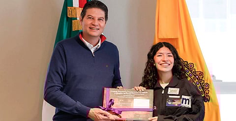 Moreliana gana primer lugar en programa de la NASA; agradece apoyo de Alfonso Martínez