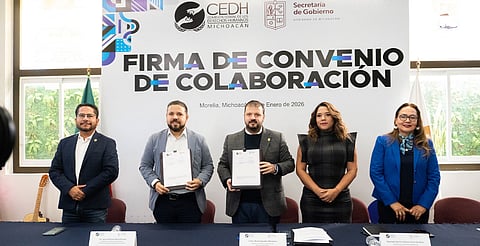 CEDH y Gobierno de Michoacán refuerzan la defensa de derechos humanos