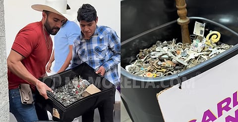 Llegan más llaves para hacer monumento a Carlos Manzo, en Michoacán