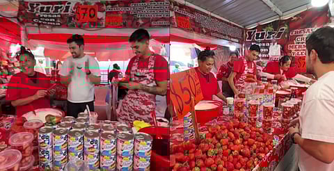 Critican a negocio de fresas en Morelia por aprovecharse de Alex Serrano