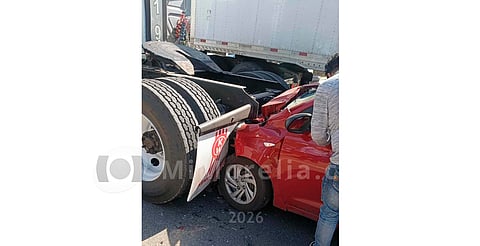 Se registran dos choques en la Madero Oriente de Morelia; hay un lesionado 