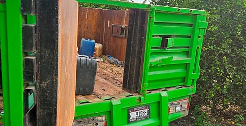 Aseguran 3 vehículos robados en Buenavista; uno tenía blindaje artesanal