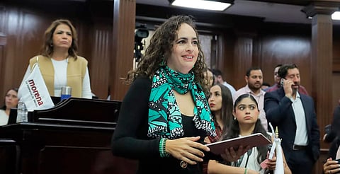 Ernesto Núñez ratifica a Sandra Arreola al frente del PVEM en Michoacán