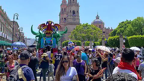 Sin alcohol, el Carnaval del Torito de Petate en Morelia